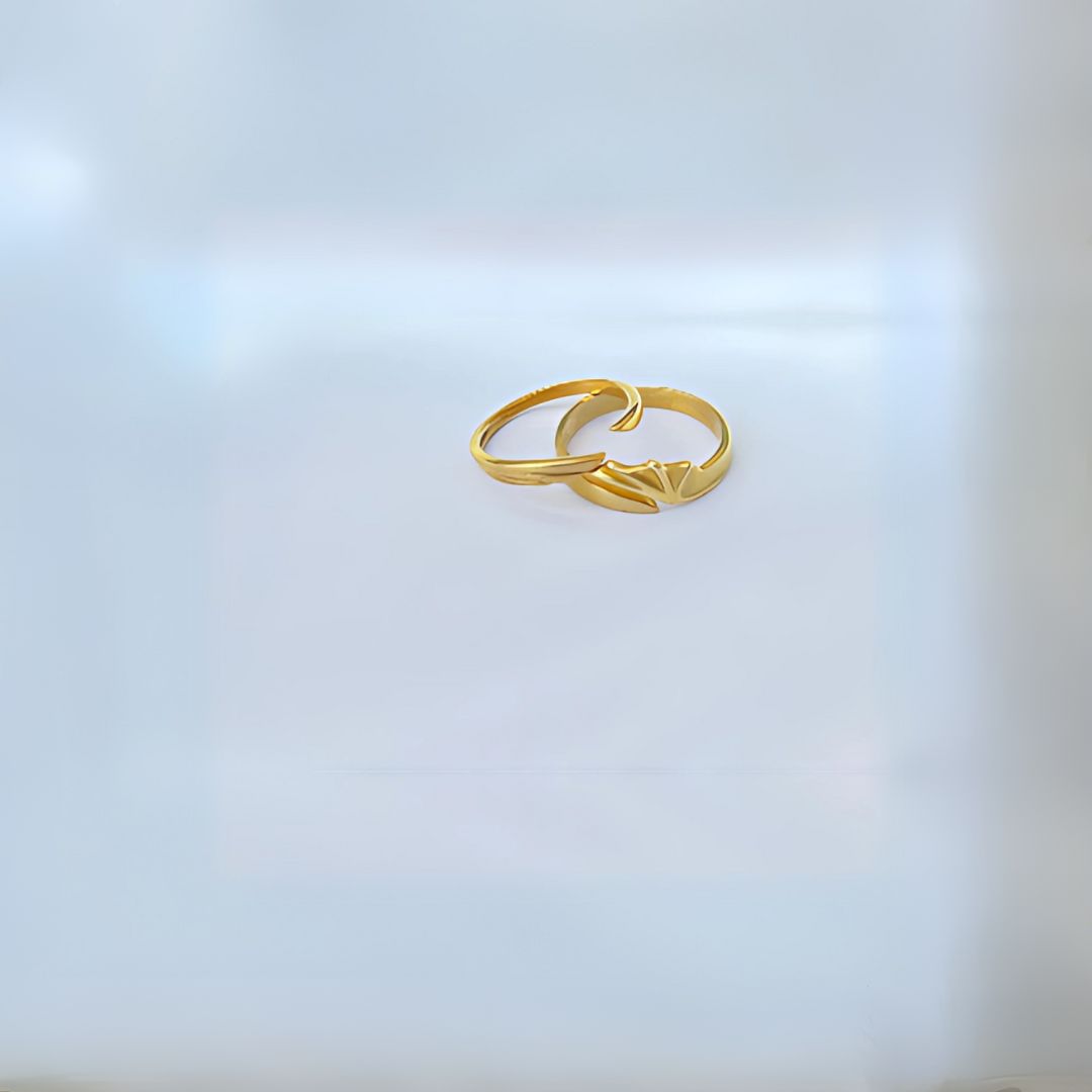 Aliança Dragon (Par) | Alianças de Prata 925 Banhadas à Ouro 18K
