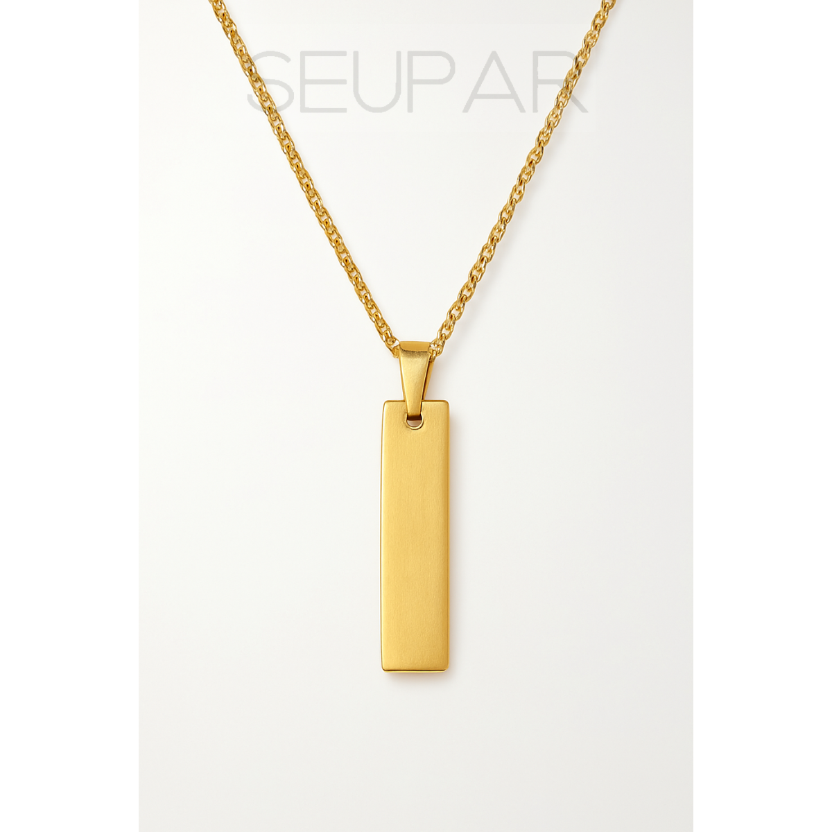 Colar Olhar Eterno (Par) | 2 Colares Personalizados com Fotos Realistas | Aço Inoxidável | Garantia Vitalícia